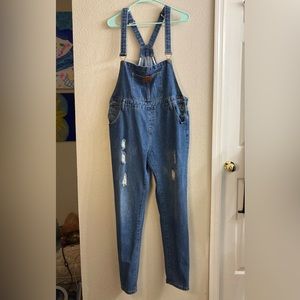 Denim Jean overalls boyfriend fit